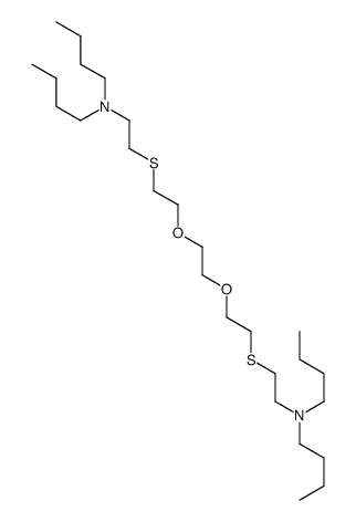 N-butyl-N-[2-[2-[2-[2-[2-(dibutylamino)ethylsulfanyl]ethoxy]ethoxy]ethylsulfanyl]ethyl]butan-1-amine结构式