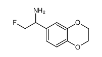 1,4-Benzodioxin-6-methanamine, α-(fluoromethyl)-2,3-dihydro Structure
