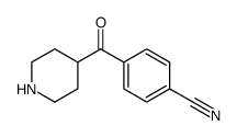 Benzonitrile, 4-(4-piperidinylcarbonyl) Structure