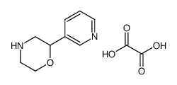 oxalic acid,2-pyridin-3-ylmorpholine structure