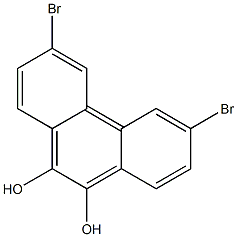 3,6-dibromo-9,10-Phenanthrenediol结构式