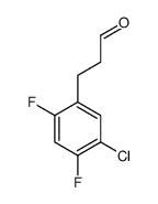 3-(5-Chloro-2,4-difluorophenyl)propanal Structure