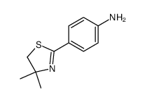 4-(4,4-dimethyl-4,5-dihydro-thiazol-2-yl)-aniline Structure