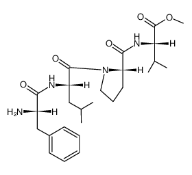 H-Phe-Leu-Pro-Val-OMe结构式