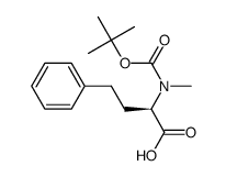 N-tert-butoxycarbonyl-N-methyl-D-homophenylalanine结构式