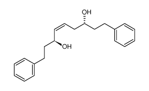 (3S,7R,4Z)-1,9-diphenylnon-4-ene-3,7-diol结构式