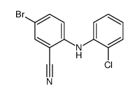 5-bromo-2-(2-chlorophenylamino)benzonitrile Structure