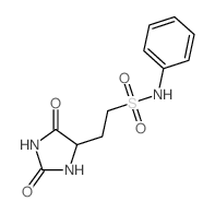 2-(2,5-dioxoimidazolidin-4-yl)-N-phenylethanesulfonamide Structure