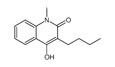 3-butyl-4-hydroxy-1-methylquinoline-2(1H)-one结构式