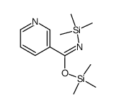 trimethylsilyl N-trimethylsilylpyridine-3-carboximidate Structure