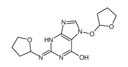 2-(oxolan-2-ylamino)-7-(oxolan-2-yloxy)-3H-purin-6-one Structure