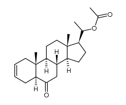 20β-acetoxy-5α-pregn-2-en-6-one Structure