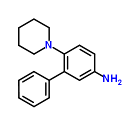 6-(1-Piperidinyl)-3-biphenylamine structure