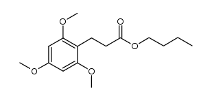 butyl 3-(2,4,6-trimethoxyphenyl)propanoate结构式