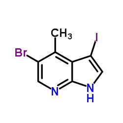 5-Bromo-3-iodo-4-Methyl-7-azaindole structure