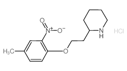 2-[2-(4-Methyl-2-nitrophenoxy)ethyl]piperidine hydrochloride Structure