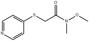 N-甲氧基-N-甲基-2-(吡啶-4-基硫烷基)乙酰胺图片