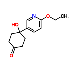 4-(6-Ethoxy-3-pyridinyl)-4-hydroxycyclohexanone结构式