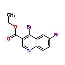 Ethyl 4,6-dibromo-3-quinolinecarboxylate Structure