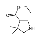 ethyl 4,4-dimethylpyrrolidine-3-carboxylate hydrochloride structure