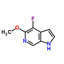 1H-Pyrrolo[2,3-c]pyridine, 4-fluoro-5-Methoxy- structure