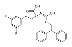 (2R)-4-(3,5-difluorophenyl)-2-(9H-fluoren-9-ylmethoxycarbonylamino)butanoic acid Structure