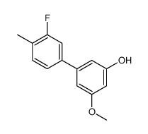 3-(3-fluoro-4-methylphenyl)-5-methoxyphenol结构式