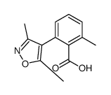 2-(3,5-dimethyl-1,2-oxazol-4-yl)-6-methylbenzoic acid Structure