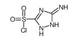 3-amino-1H-1,2,4-triazole-5-sulfonyl chloride结构式