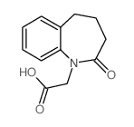 2-(2-氧代-2,3,4,5-四氢-1H-1-苯并氮杂卓-1-基)乙酸结构式