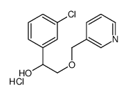 1-(3-chlorophenyl)-2-(pyridin-3-ylmethoxy)ethanol,hydrochloride Structure