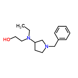 2-[(1-Benzyl-3-pyrrolidinyl)(ethyl)amino]ethanol Structure