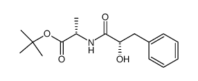 tert-butyl N-((S)-2-hydroxy-3-phenylpropanoyl)alaninate结构式