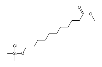 methyl 11-[chloro(dimethyl)silyl]oxyundecanoate Structure