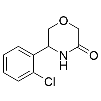 5-(2-Chlorophenyl)morpholin-3-one structure