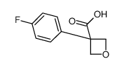 3-(4-fluorophenyl)oxetane-3-carboxylic acid结构式