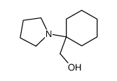 (1-pyrrolidin-1-yl-cyclohexyl)-methanol结构式