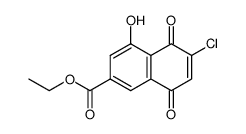 Ethyl 6-chloro-5,8-dihydro-4-hydroxy-5,8-dioxo-2-naphthalenecarboxylate Structure