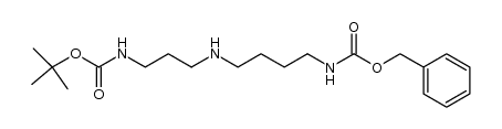 N8-benzyloxycarbonyl-N1-tert-butoxycarbonylspermidine Structure