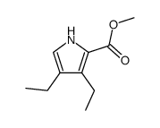 methyl 3,4-diethylpyrrole-2-carboxylate Structure