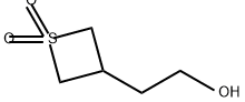 3-(2-羟乙基)-1λ6-硫杂环丁烷-1,1-二酮结构式