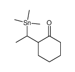 2-(1-trimethylstannylethyl)-1-cyclohexanone结构式