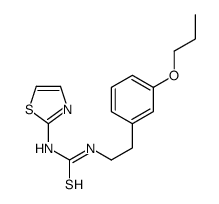 1-[2-(3-propoxyphenyl)ethyl]-3-(1,3-thiazol-2-yl)thiourea结构式