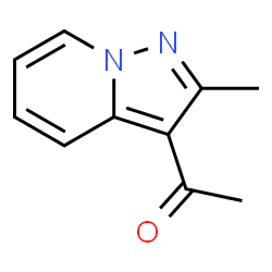 3-Acetyl-2-methylpyrazolo[1,5-a]pyridine结构式