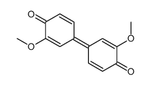 3,3'-Dimethoxy-[Bi-2,5-cyclohexadien-1-ylidene]-4,4'-dione structure