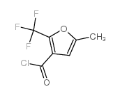 5-甲基-2-(三氟甲基)呋喃-3-碳酰氯结构式