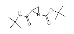 tert-butyl (S)-2-(tert-butylcarbamoyl)aziridine-1-carboxylate结构式