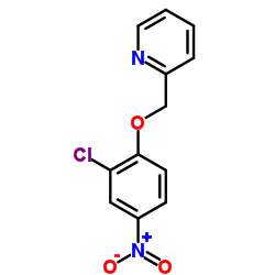 2-[(2-Chloro-4-nitrophenoxy)methyl]pyridine structure