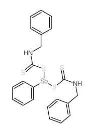 (benzylamino)methanedithioate; phenylantimony picture