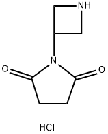 1-(azetidin-3-yl)pyrrolidine-2,5-dione hydrochloride Structure